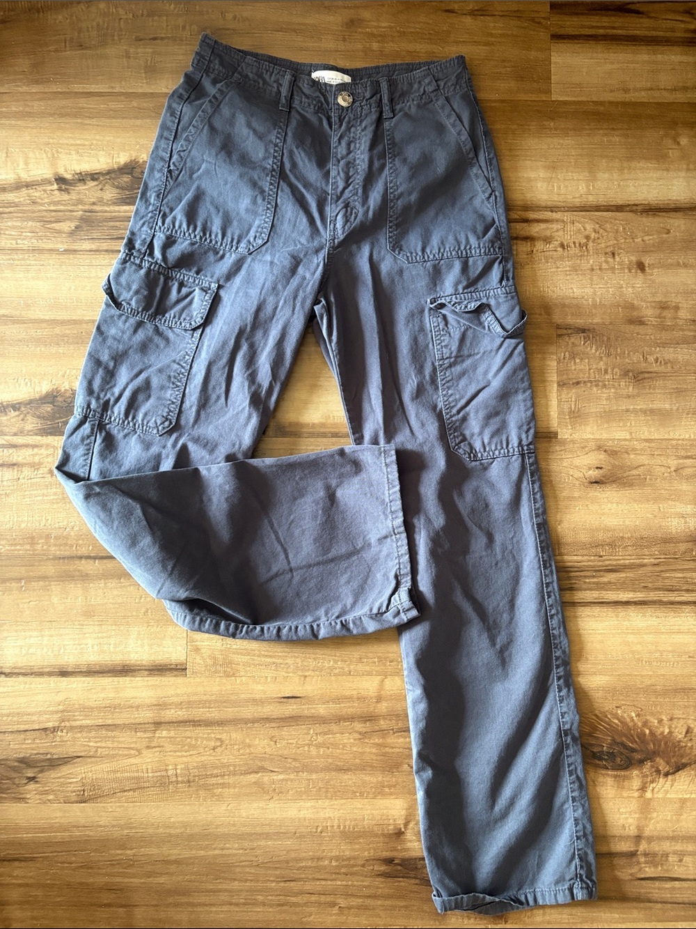 Zara Men's Cargo Pants in Slate Blue